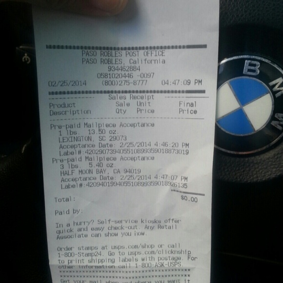 Conformation tracking number