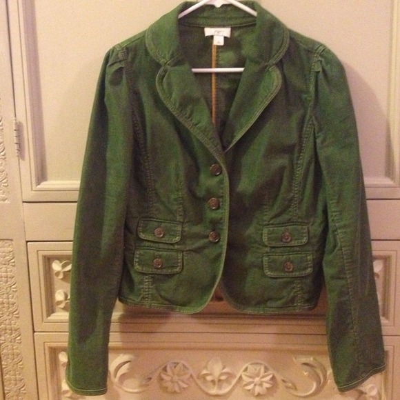 Green Corduroy Blazer