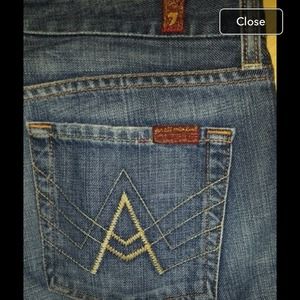 7 for all mankind jeans. "A" pocket