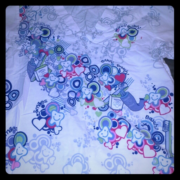 Dental scrub top