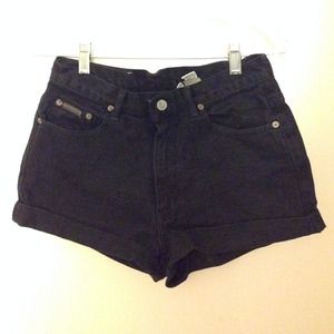 Black high waisted shorts