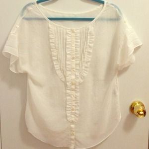 Jill Stuart flowy white top