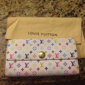 Louis Vuitton sarah wallet in multicolor $350 pp