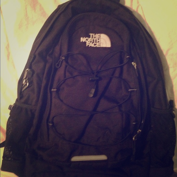 Black Northface backpack.