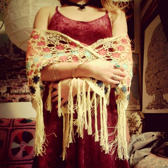 ◆SOLD◆Gypsy Crochet Shawl