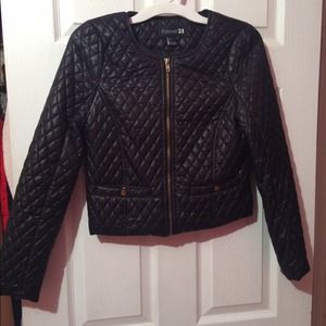 Forever21 Black Quilted Jacket