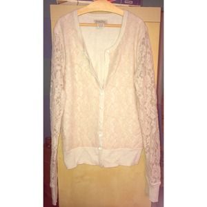 Lucky Brand Lace Cardigan