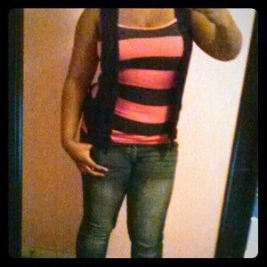 Black vest/ cardigan