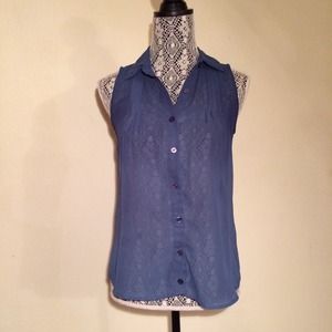 Blue Sheer Blouse