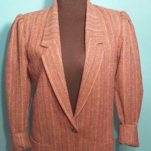 Striped brown blazer