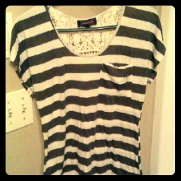 Striped crochet top