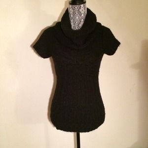 Black Cowl Neck Sweater