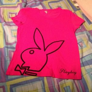 Hot pink playboy shirt