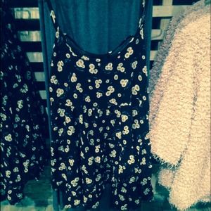 Brandy Melville Black sunflower Jada dress