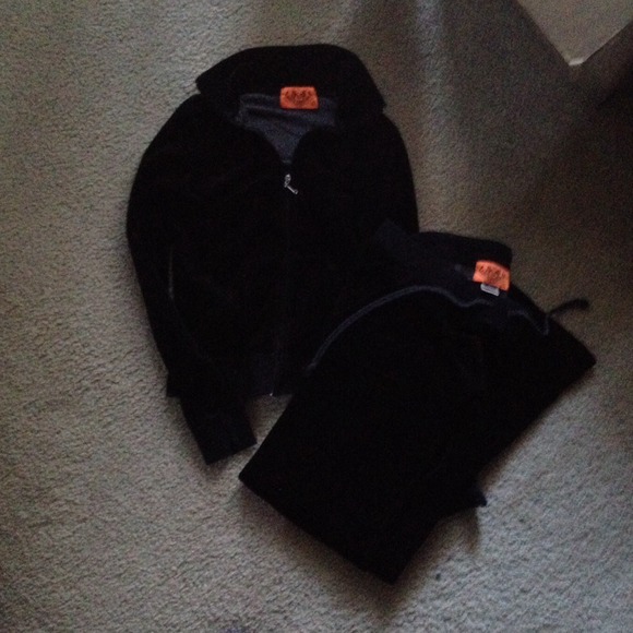 Black Juicy Couture zip up & sweatpants