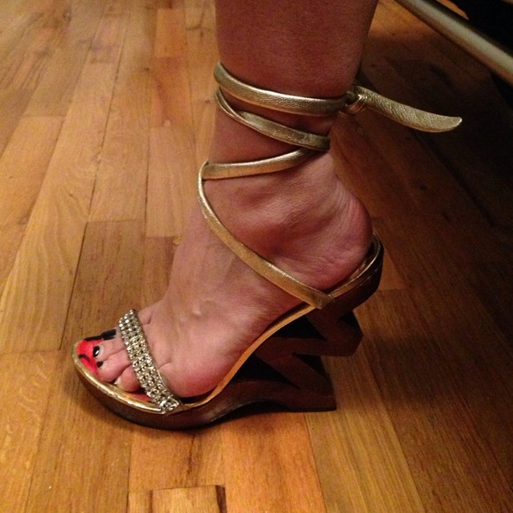 Two Lips edgy lace up sandals!