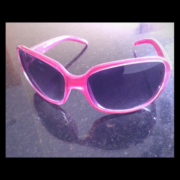 Pink sunglasses.
