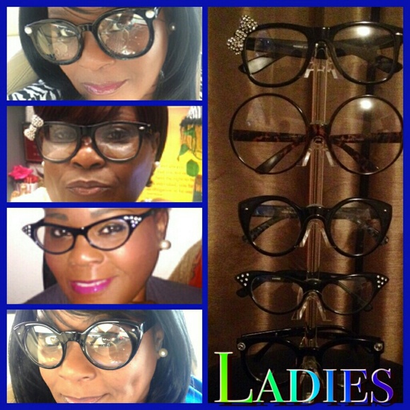 Ladies fashionable clear LENS "NERD" Glasses