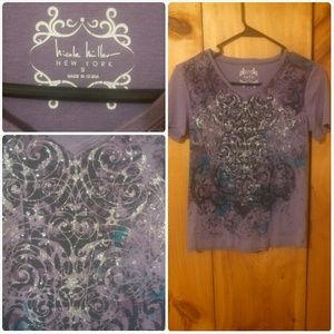 Detailed glittery shirt