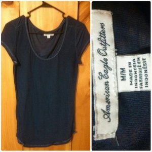 Sheer/Burnout American Eagle tee