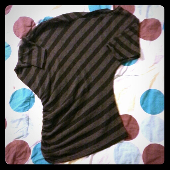 Striped asymmetrical sweater from Wet Seal.