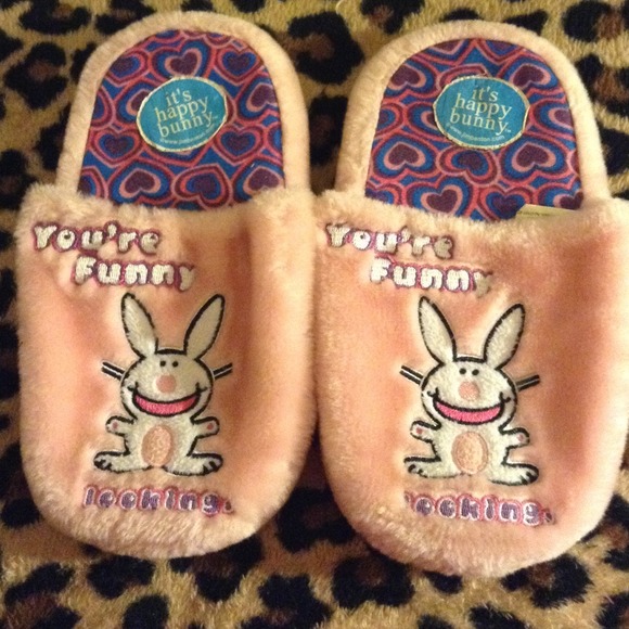 Happy bunny house shoes