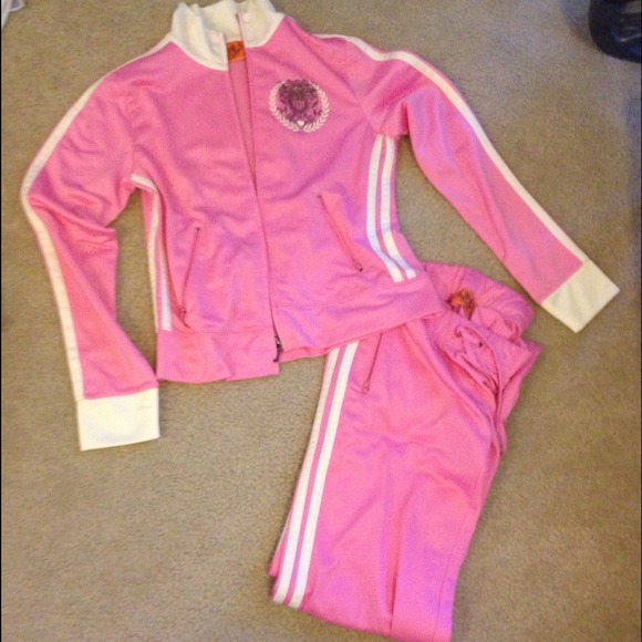 Pink Juicy Couture zip up and sweatpants