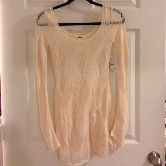 Cream free people dress