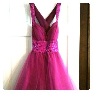 Pink formal dress