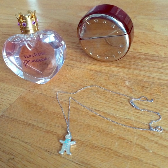 SOLD Tiffany Gingerbread man necklace +fragrances