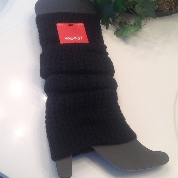 ‼️SOLD‼️Esprit Black Leg Warmers NWT