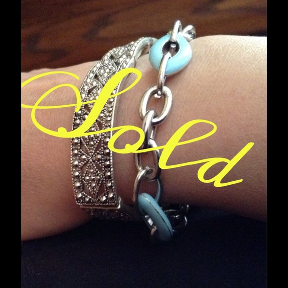 Sold in bundle.  Stretch and clasp bracelets.