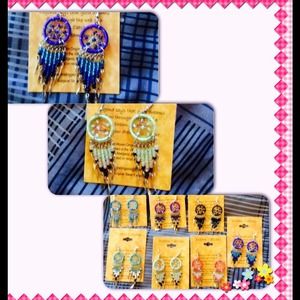 7 Dream catcher EARRINGS in different colors