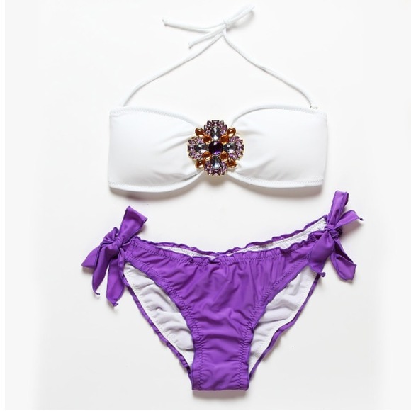 Purple Jeweled Bikini