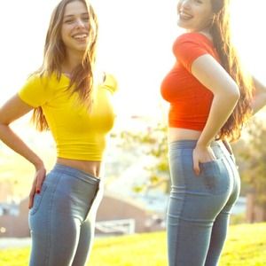 American Apparel Light Wash Easy Jean