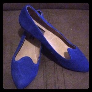 Sale‼️Steven by Steve M. Blue Pointy Flats s.8.5
