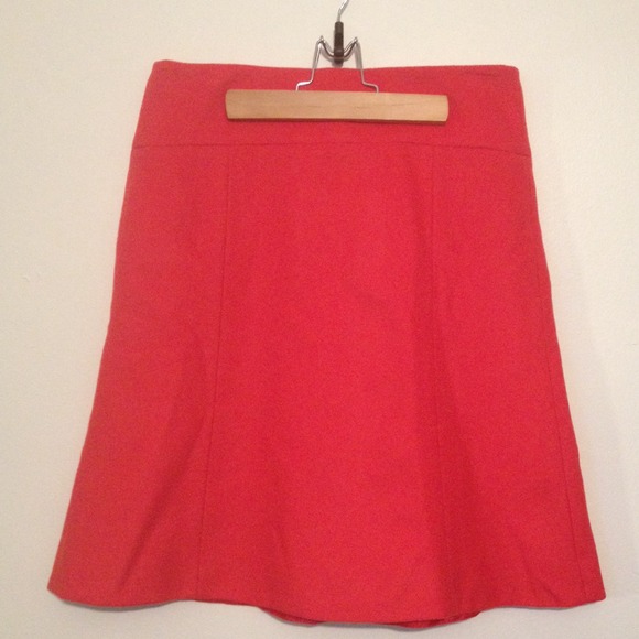 Pink Wool Jcrew Skirt