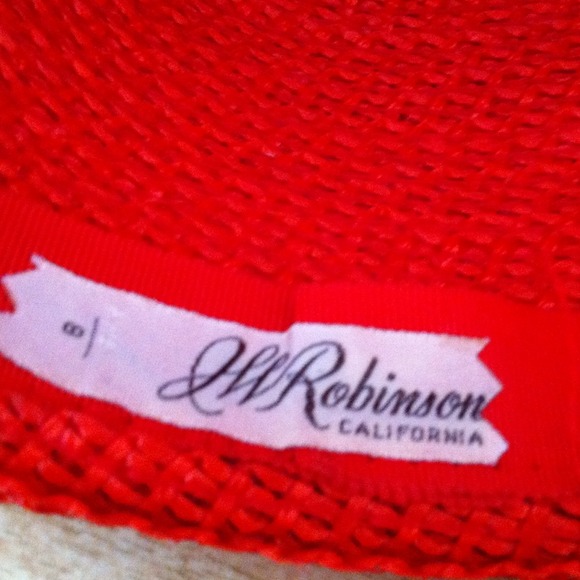 Red straw hat - Picture 4 of 4