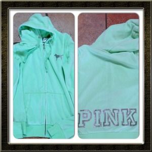 VS Pink velour jacket excellent condition