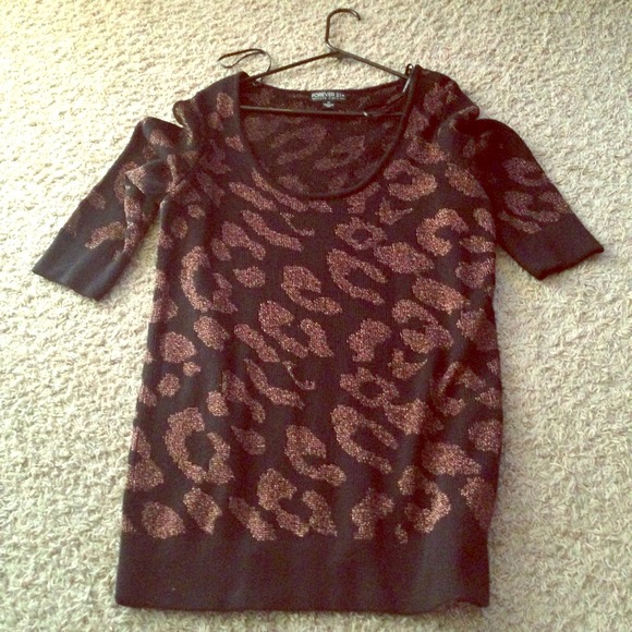 💲SALE 💲Forever21+ cheetah print sweater