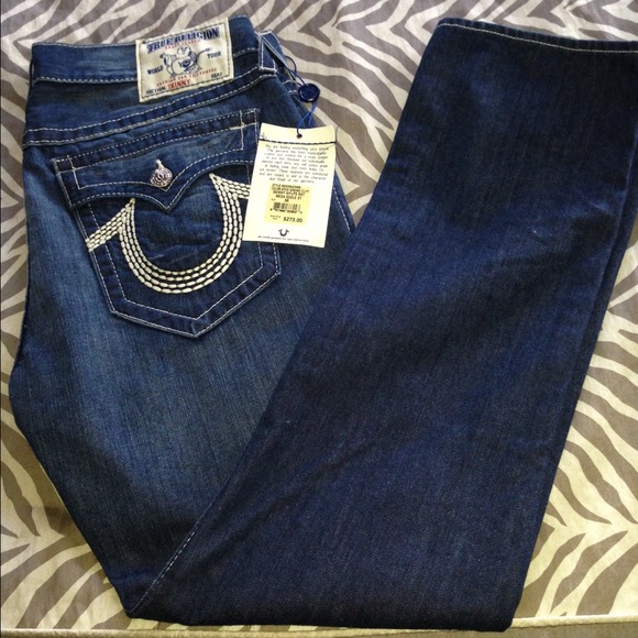 TRUE RELIGION GUY JEANS SIZE 38 SKINNY JEANS - Picture 2 of 3