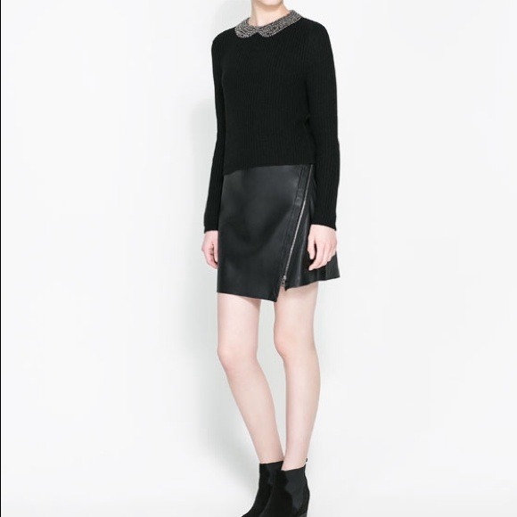 ❗️SOLD Zara angora sweater with rhinestone - Picture 2 of 4