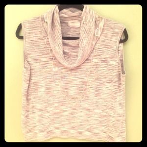 Cowl-necked silk top