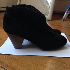 Suede booties from Target