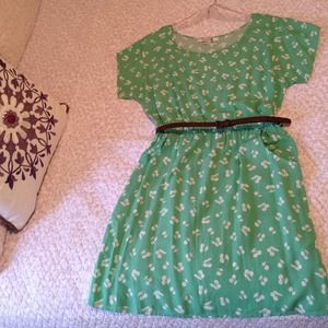 Dress with belt