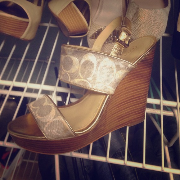 SOLD!!! Coach wedges