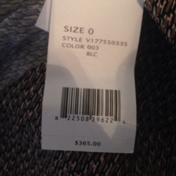 Vince. Diagonal print drawstring dress - Picture 4 of 4