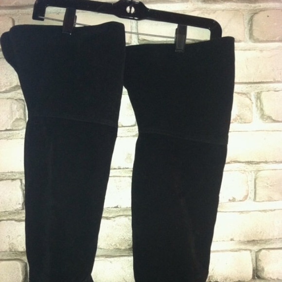 Black knee high boots