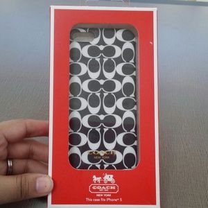 AUTHENTIC New Coach iPhone 5 Case