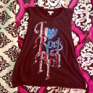 Rock n roll tank top